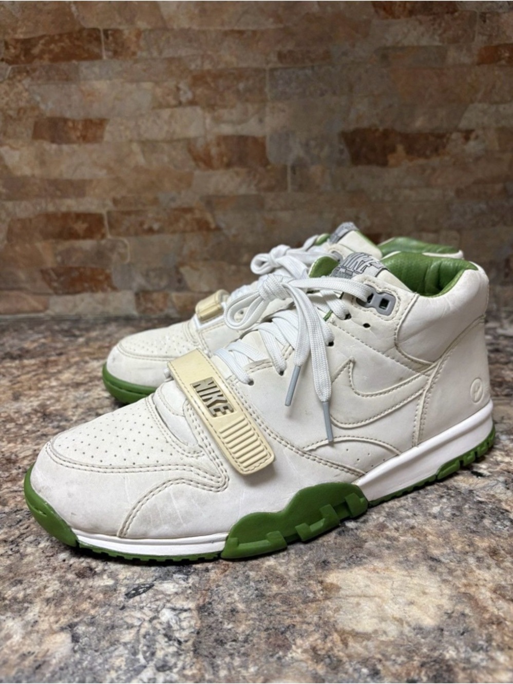 Fragment Design X Nike Air Trainer 1 SP Mid White Chlorophyll Size 8.5
